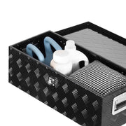 Heavy Duty Aluminum Truck Bed Tool Box, Stripes Plated Tool Box with Side Handle and Lock Keys, Storage V952-LCZXGJX301392MXYR002V0