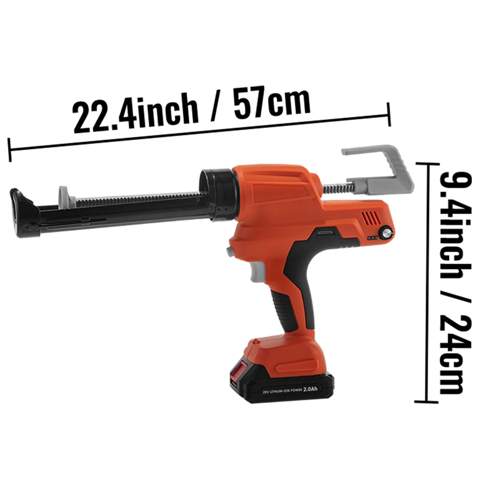 Sausage Caulking Gun Silicone Gun 20V Iron Caulking Gun 10 OZ/300 ML V952-LDACTGYJQ20VNWBUAV3