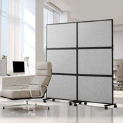 Acoustic Room Divider Partition Panel Privacy Screen 2 Pack Light Gray V952-LDSGYPF7266I63D57V0