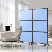 Acoustic Room Divider Partition Panel Privacy Screen 2 Pack Indigo Blue V952-LDSGYPF7266IDIWPSV0