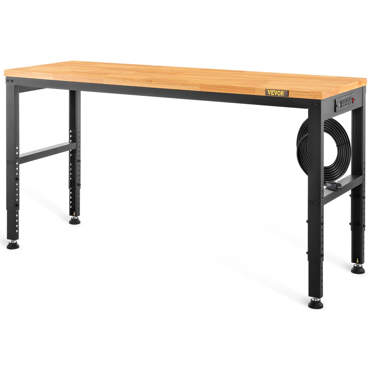 Adjustable Workbench, 1220 x 508 x 968 mm Garage Table with 719-968 mm Heights & 900 kg Load Capacity, with V952-LDSGZTSM4820V400PV3