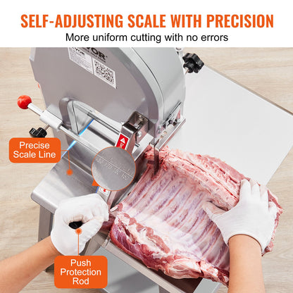 1500W Commercial Electric Meat Bandsaw Stainless Steel Bone Sawing Machine V952-LDSJRJ1500WLQHW2TV3