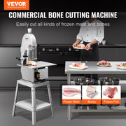 1800W Commercial Electric Meat Bandsaw Stainless Steel Bone Sawing Machine V952-LDSJRJ2200WLXQZ6AV3