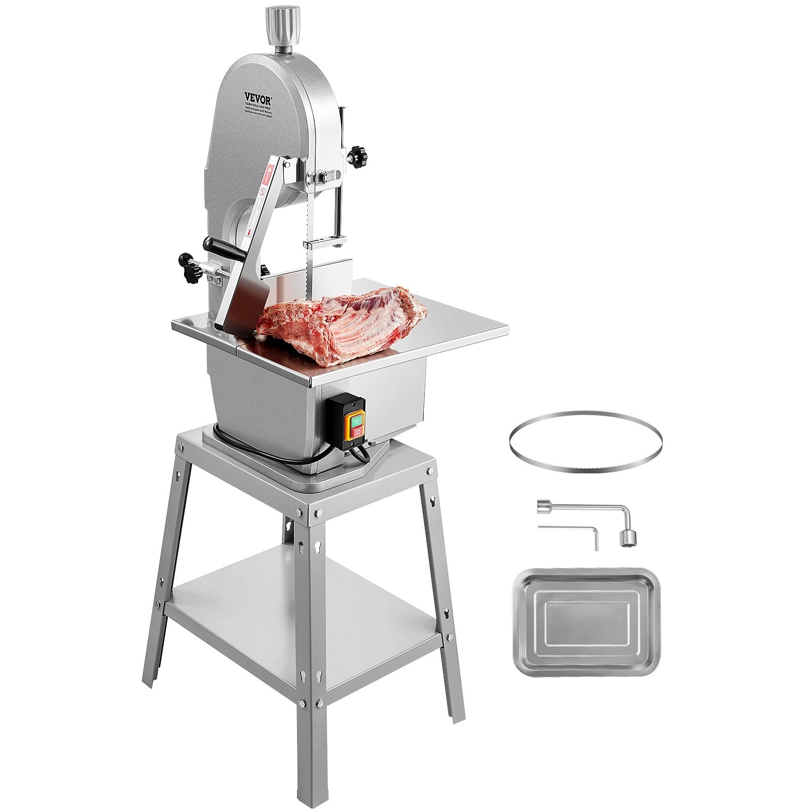 1800W Commercial Electric Meat Bandsaw Stainless Steel Bone Sawing Machine V952-LDSJRJ2200WLXQZ6AV3