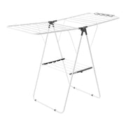 2-Tier Foldable Clothes Drying Rack with Sock Clips & 21 Drying Rods White V952-LDSLYJAX5059Q3FK5001V0
