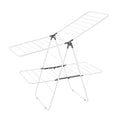 2-Tier Foldable Clothes Drying Rack with Sock Clips & 31 Drying Rods White V952-LDSLYJAX6014YHE3H001V0