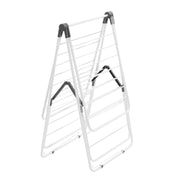 2-Tier Foldable Clothes Drying Rack with Sock Clips & 31 Drying Rods White V952-LDSLYJAX6014YHE3H001V0