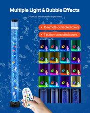 Bubble Tube Lamp 16 Color 1.2 m Sensory Aquarium Lamp for Relief Calming V952-LDSQPDLS48YCRIJF7001V9