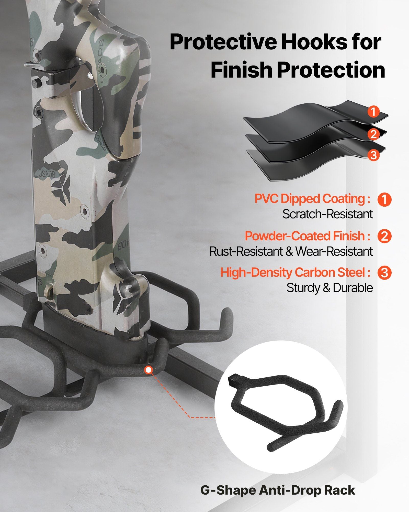 Gun Rack, Floor Standing, Indoor Heavy Duty Steel Rifle Shotgun Rack Stand, Freestanding Gun Display Storage V952-LDSZSQJJS9QW31N9A001V0