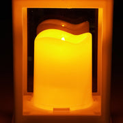 12 Pcs Decorative Candle Lantern, LED Electric Flameless Candle, Plastic LED Holder with Glass, Wall Hanging V952-LEDCDBS10INCDW7VW001V9