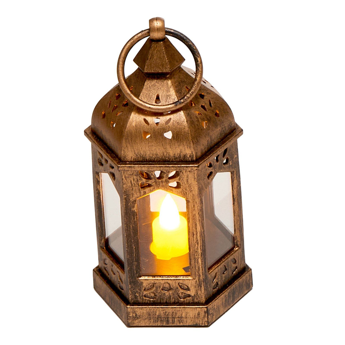 12 Pcs Decorative Candle Lantern, LED Electric Flameless Candle, Plastic LED Holder with Glass, Wall Hanging V952-LEDCDGTS6INCDMEMF001V9
