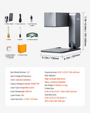 Portable Laser Engraver 600 mm/s 5W High Speed Handheld Engraving Machine V952-LGBXSZJJGDKJQFQCPV3