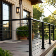 198 cm Stainless Steel Handrail, Rectangular Top Stair Deck Hand Rail for Outdoor/Indoor Steps with End V952-LGFS65FT1JZ3355L3001V0