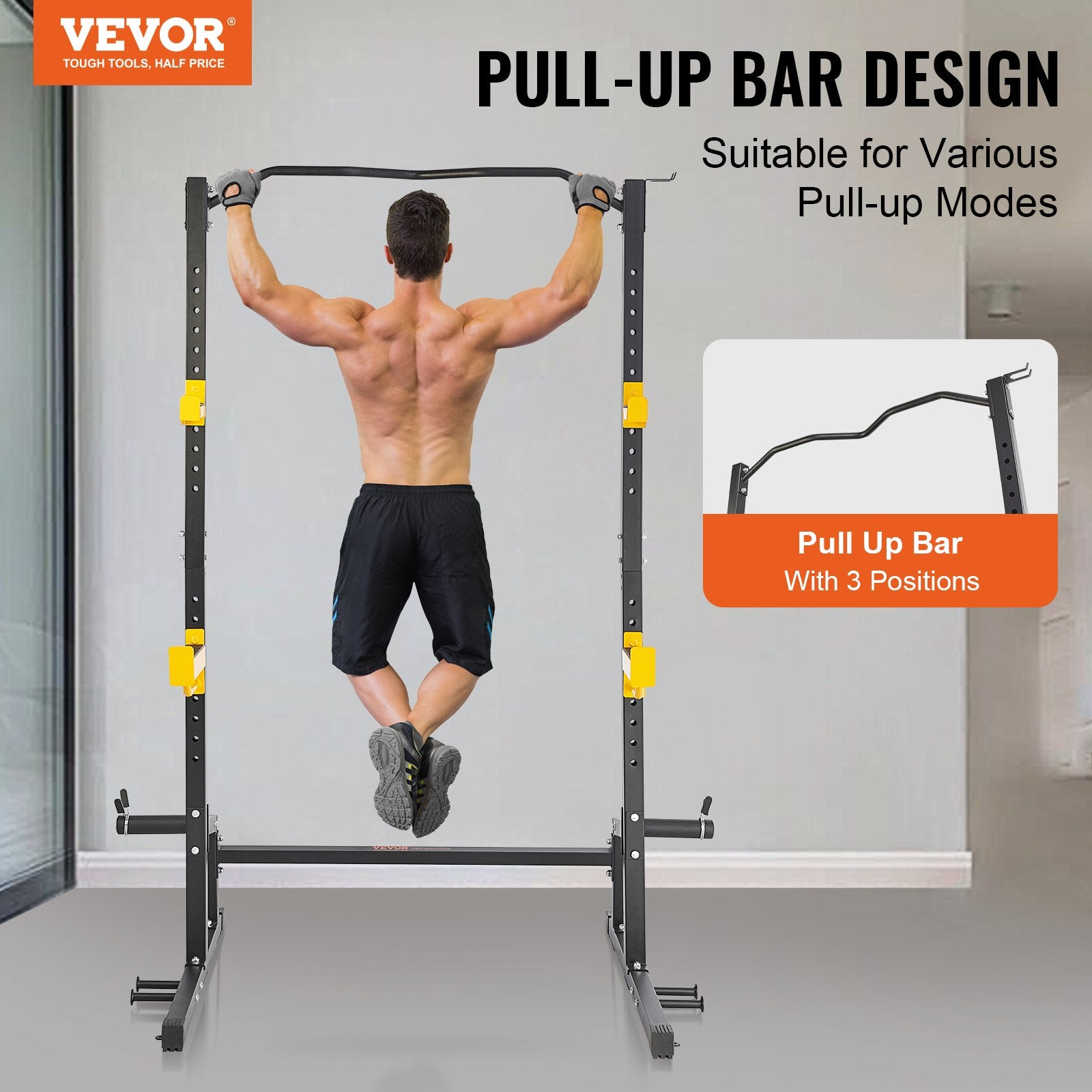 Squat Stand Power Rack Adjustable Heavy Duty Barbell Weight Stand Home Gym V952-LGSDJ454582YNFT54V0