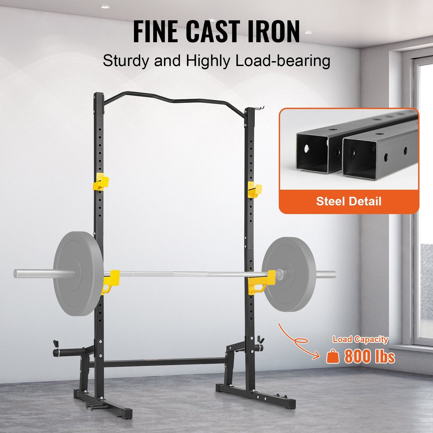 Squat Stand Power Rack Adjustable Heavy Duty Barbell Weight Stand Home Gym V952-LGSDJ454582YNFT54V0