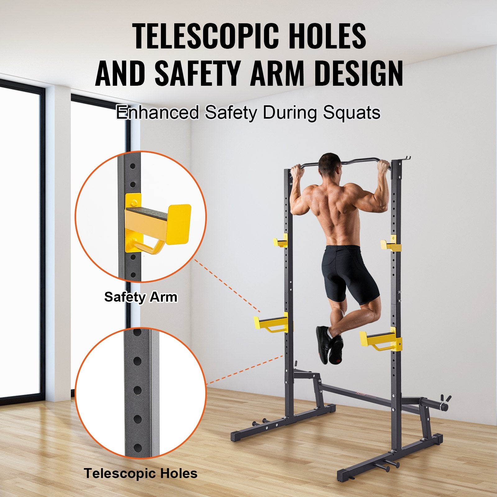 Squat Stand Power Rack Adjustable Heavy Duty Barbell Weight Stand Home Gym V952-LGSDJ454582YNFT54V0