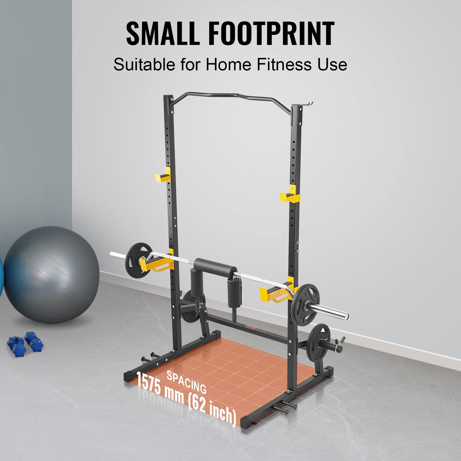 Squat Stand Power Rack Adjustable Heavy Duty Barbell Weight Stand Home Gym V952-LGSDJ454582YNFT54V0