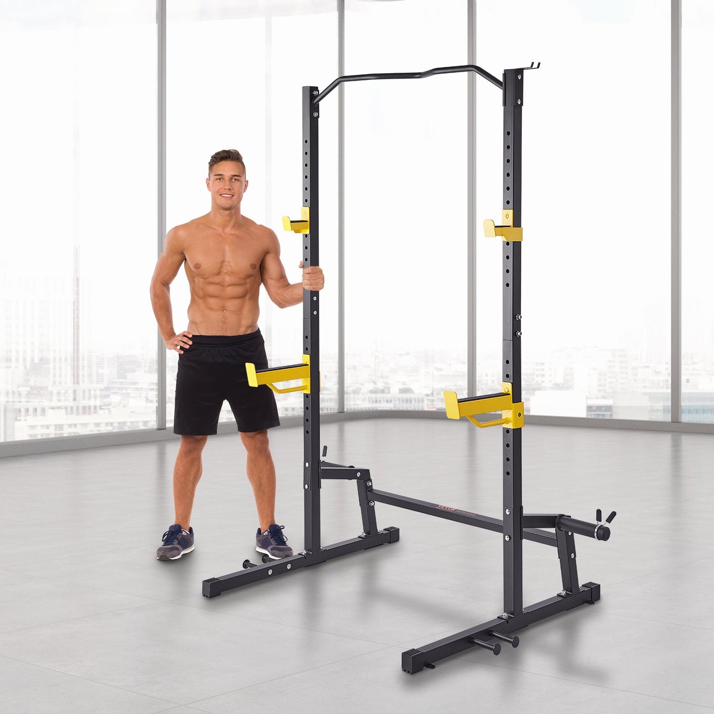 Squat Stand Power Rack Adjustable Heavy Duty Barbell Weight Stand Home Gym V952-LGSDJ454582YNFT54V0