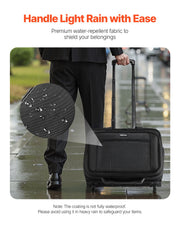 Rolling Laptop Bag 39.62 cm Wheeled Computer Bag for Women & Men Black V952-LGSTDNB156INBPC3WV0