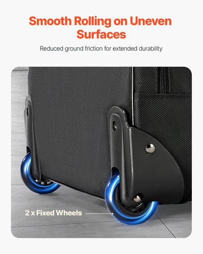 Rolling Laptop Bag 39.62 cm Wheeled Computer Bag for Women & Men Black V952-LGSTDNB156INBPC3WV0