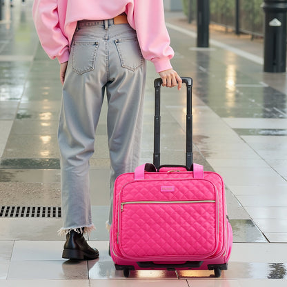 Rolling Laptop Bag, Fits Up to 17.3 Inch Laptop, Wheeled Briefcase, Roller Computer Tote Bag with 2 Fixed V952-LGSTDNB173INCR54MV0