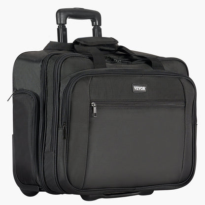 Rolling Laptop Bag 43.94 cm Wheeled Computer Bag for Women & Men Black V952-LGSTDNB173INKNMLTV0
