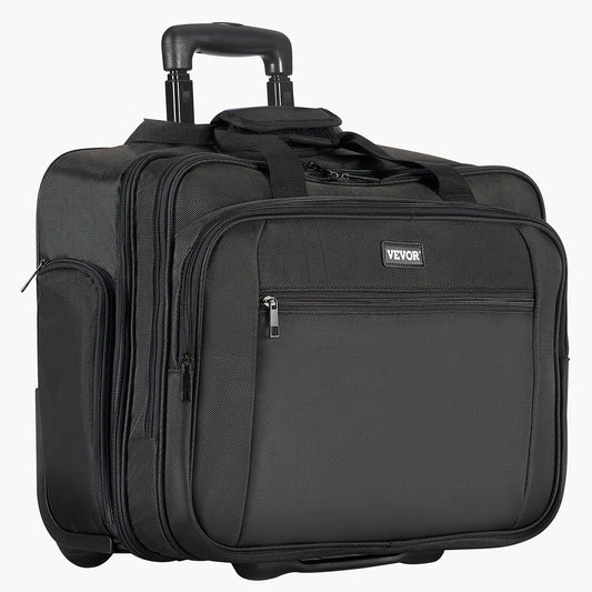 Rolling Laptop Bag 43.94 cm Wheeled Computer Bag for Women & Men Black V952-LGSTDNB173INKNMLTV0