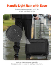 Rolling Laptop Bag 43.94 cm Wheeled Computer Bag for Women & Men Black V952-LGSTDNB173INKNMLTV0