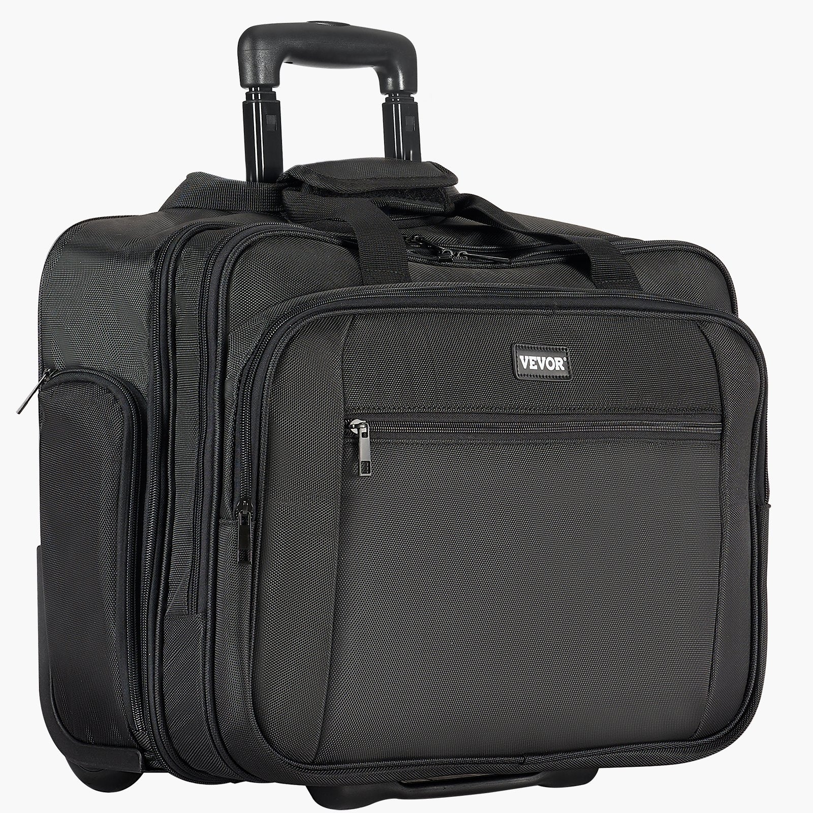 Rolling Laptop Bag 43.94 cm Wheeled Computer Bag for Women & Men Black V952-LGSTDNB173INKNMLTV0