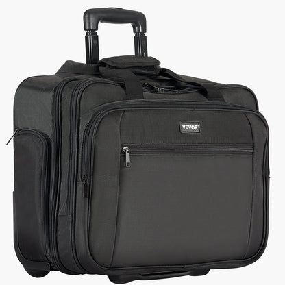 Rolling Laptop Bag 43.94 cm Wheeled Computer Bag for Women & Men Black V952-LGSTDNB173INKNMLTV0