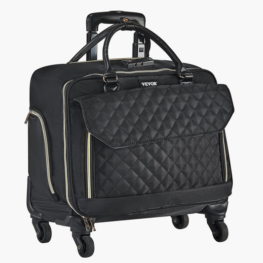 Rolling Laptop Bag, Fits Up to 17.3 Inch Laptop, Wheeled Briefcase, Roller Computer Tote Bag with 4 Spinner V952-LGSTDNB173INYPT18V0