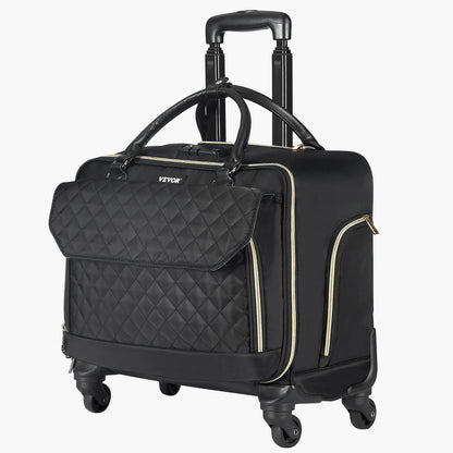 Rolling Laptop Bag, Fits Up to 17.3 Inch Laptop, Wheeled Briefcase, Roller Computer Tote Bag with 4 Spinner V952-LGSTDNB173INYPT18V0
