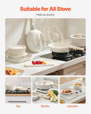 17 Piece Pots and Pans Set Nonstick, Detachable Handle Cookware, Space Saving Induction cookware set, Kitchen V952-LGTZLGKCSB6GGB3OFV0