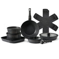 17 Piece Pots and Pans Set, Granite Nonstick Detachable Handle Cookware, Space Saving Induction Cookwares, V952-LGTZLGKCSB6GQBCKJV0
