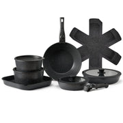 17 Piece Pots and Pans Set, Granite Nonstick Detachable Handle Cookware, Space Saving Induction Cookwares, V952-LGTZLGKCSB6GQBCKJV0