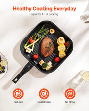 17 Piece Pots and Pans Set, Granite Nonstick Detachable Handle Cookware, Space Saving Induction Cookwares, V952-LGTZLGKCSB6GQBCKJV0