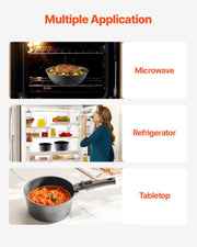 17 Piece Pots and Pans Set, Granite Nonstick Detachable Handle Cookware, Space Saving Induction Cookwares, V952-LGTZLGKCSB6GQBCKJV0