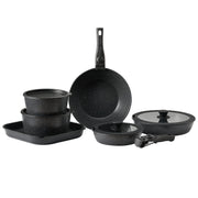 17 Piece Pots and Pans Set, Granite Nonstick Detachable Handle Cookware, Space Saving Induction Cookwares, V952-LGTZLGKCSB6GQBCKJV0