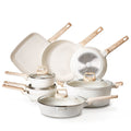 19 Piece Pots and Pans Set Nonstick, Granite Cookware Set, Induction Cookwares, Kitchen RV Cooking Sets with V952-LGTZLGTFLTCYHI1RRV0