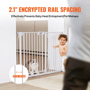 Baby Gate, 749-1229 mm Extra Wide, 762 mm High, Dog Gate for Stairs Doorways and House, Easy Step Walk Thru V952-LGXCWZLBS3059RN9WV0
