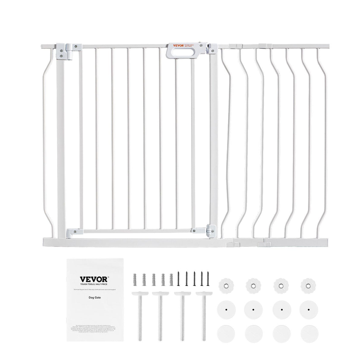 Baby Gate, 749-1229 mm Extra Wide, 762 mm High, Dog Gate for Stairs Doorways and House, Easy Step Walk Thru V952-LGXCWZLBS3059RN9WV0
