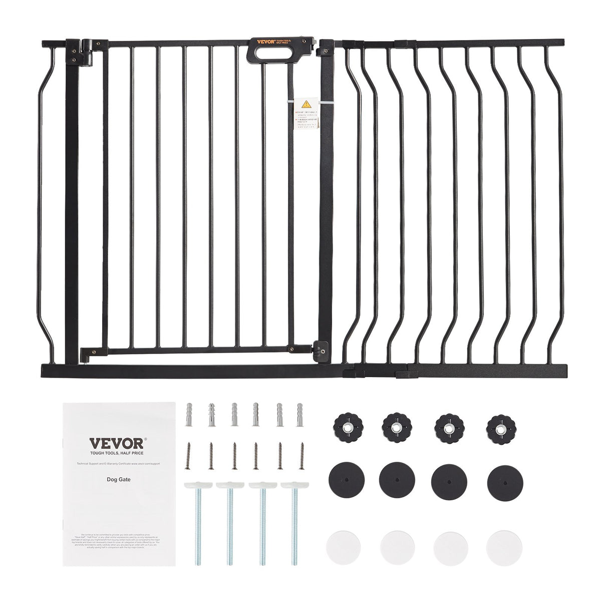 Baby Gate, 749-1229 mm Extra Wide, 762 mm High, Dog Gate for Stairs Doorways and House, Easy Step Walk Thru V952-LGXCWZLHS305B4PGBV0