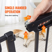 Baby Gate, 749-1346 mm Extra Wide, 762 mm High, Dog Gate for Stairs Doorways and House, Easy Step Walk Thru V952-LGXCWZLHS305EYXEKV0