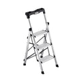 3 Step Ladder, Folding Step Stool with Wide Anti-Slip Pedal and Comfort Handgrip, 150 kg Capacity Portable V952-LHJBGTSB00002PVUB001V0
