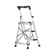 3 Step Ladder, Folding Step Stool with Wide Anti-Slip Pedal and Comfort Handgrip, 150 kg Capacity Portable V952-LHJBGTSB00002PVUB001V0