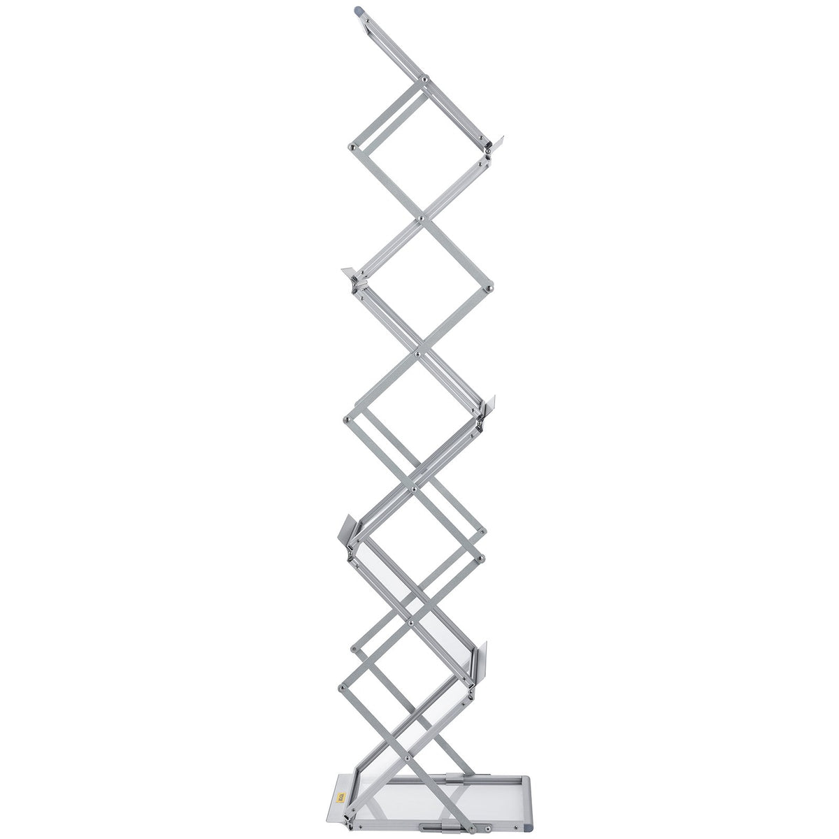 Literature Rack, 6 Pockets, Pop up Aluminum Magazine Rack, Lightweight Catalog Holder Stand w/Carrying Bag V952-LHJJCZDSSM6A4NJPRV0