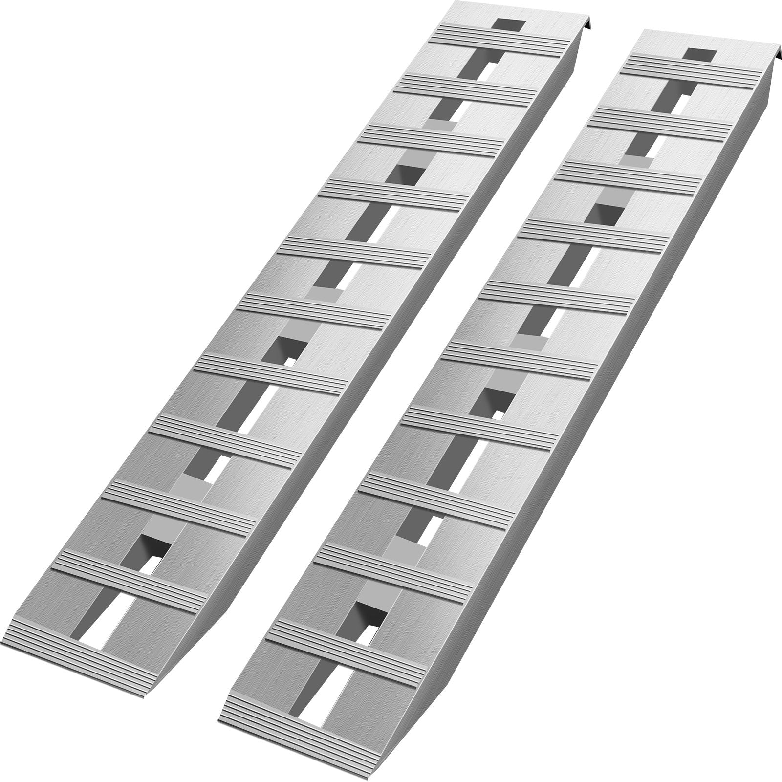 60' X 12' X 2.5'Aluminum Trailer Ramps 6000LBS Total Beavertail Hook End 1 Pair 2 Ramps V952-LHJPD60X12IN2ZZ01V0