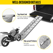 60' X 12' X 2.5'Aluminum Trailer Ramps 6000LBS Total Beavertail Hook End 1 Pair 2 Ramps V952-LHJPD60X12IN2ZZ01V0