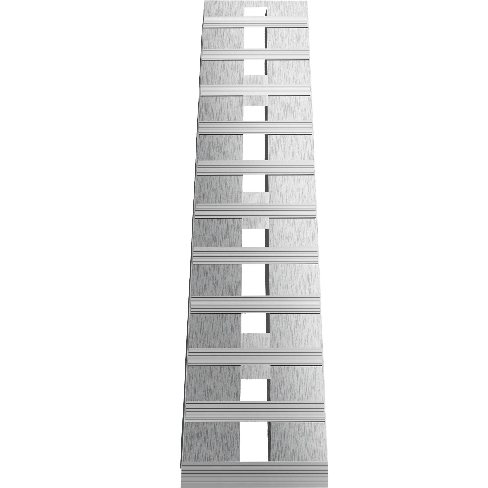 60' X 12' X 2.5'Aluminum Trailer Ramps 6000LBS Total Beavertail Hook End 1 Pair 2 Ramps V952-LHJPD60X12IN2ZZ01V0