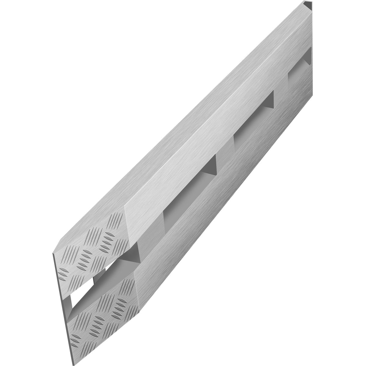60' X 12' X 2.5'Aluminum Trailer Ramps 6000LBS Total Beavertail Hook End 1 Pair 2 Ramps V952-LHJPD60X12IN2ZZ01V0